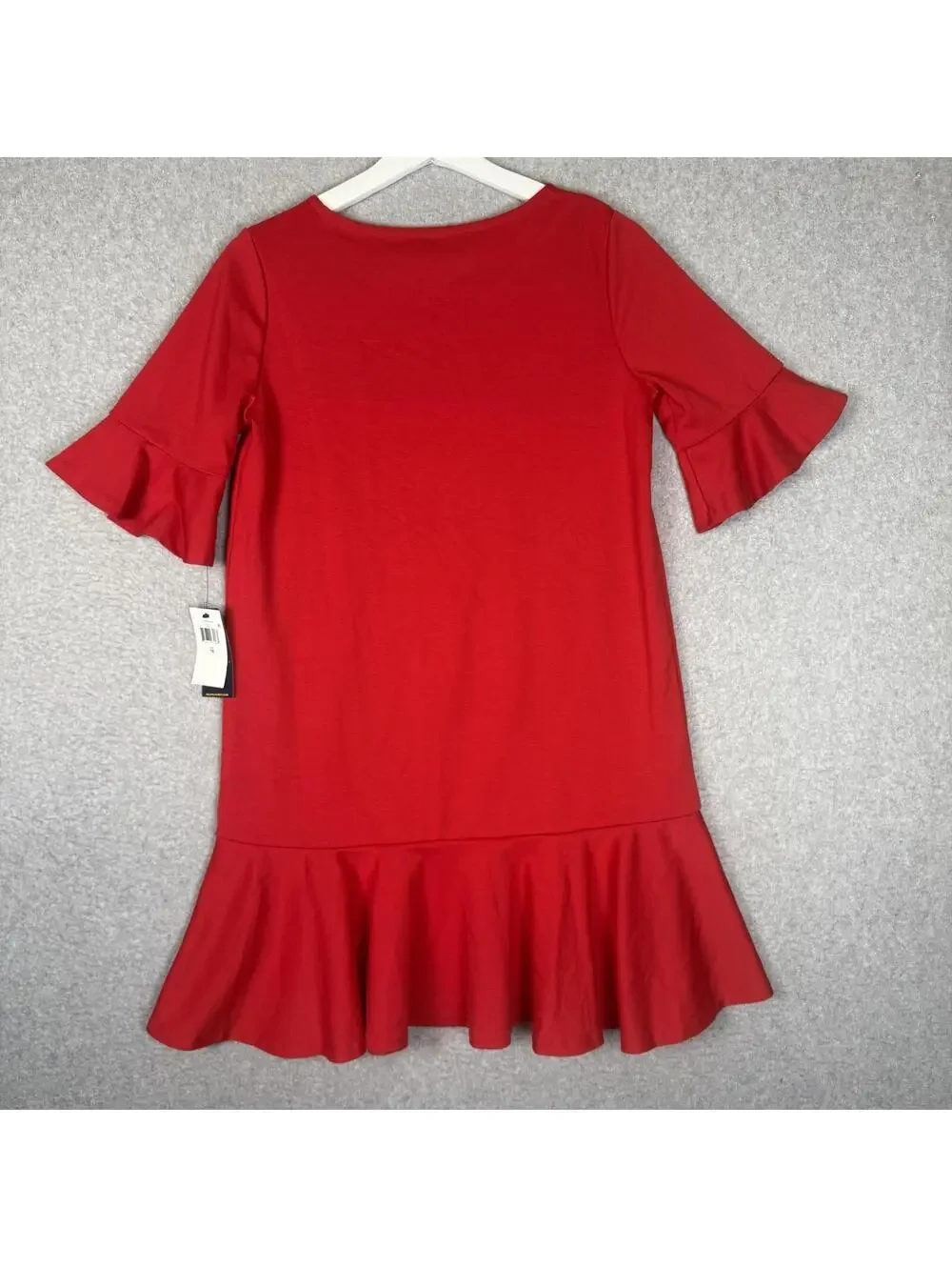 Brand New Polo Ralph Lauren Girls Size 16 Fall II Red Mini Short Sleeve Dress